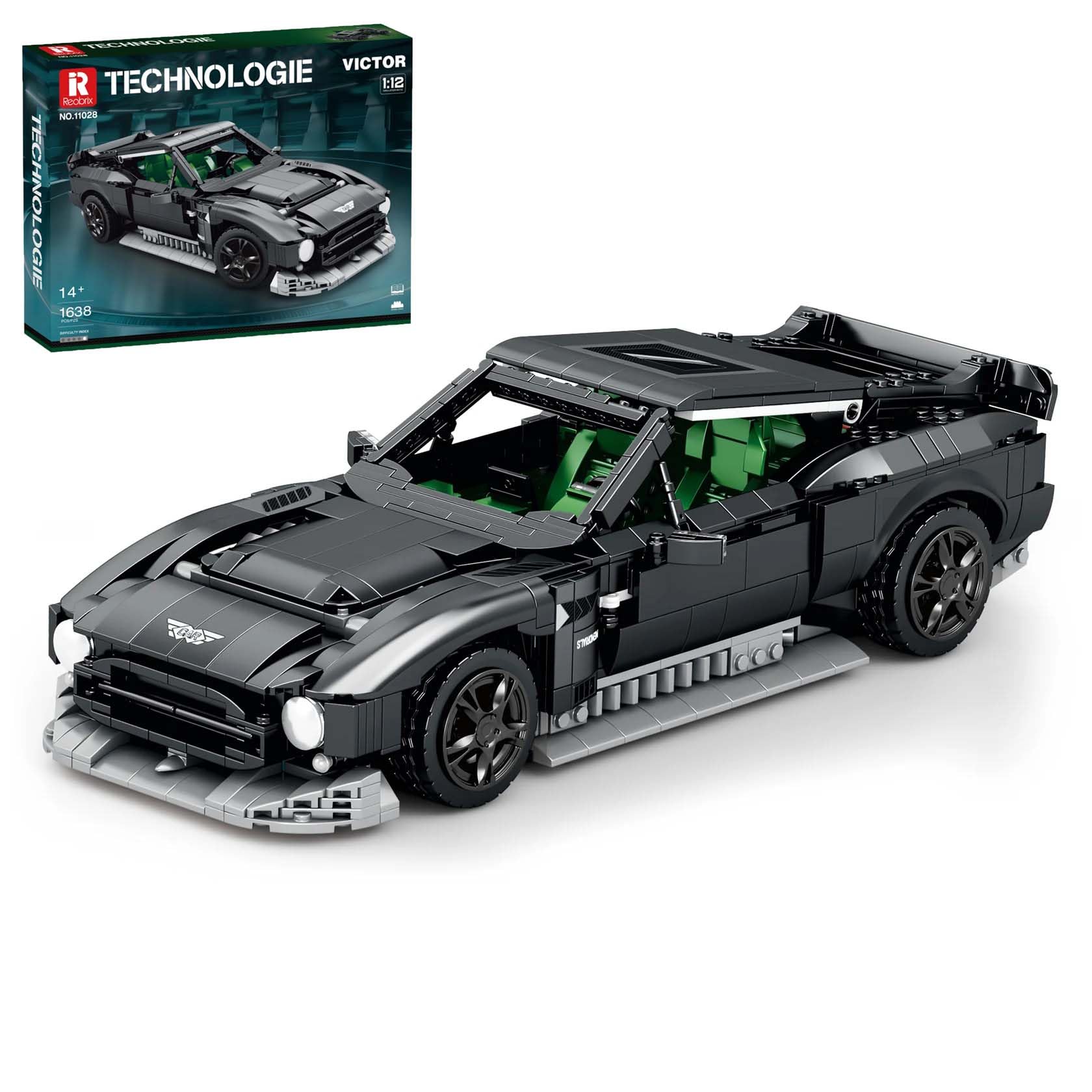 Reobrix 11028 Aston Martin Victor Toy Car Building Blocks, 1:12